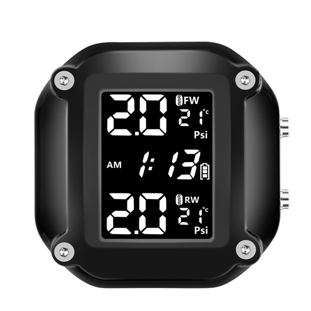 Монитор давления в шинах мотоцикла, детектор TPMS, портативная система контроля давления в шинах, обнаружение чёрный Automobile and motorcycle supplies