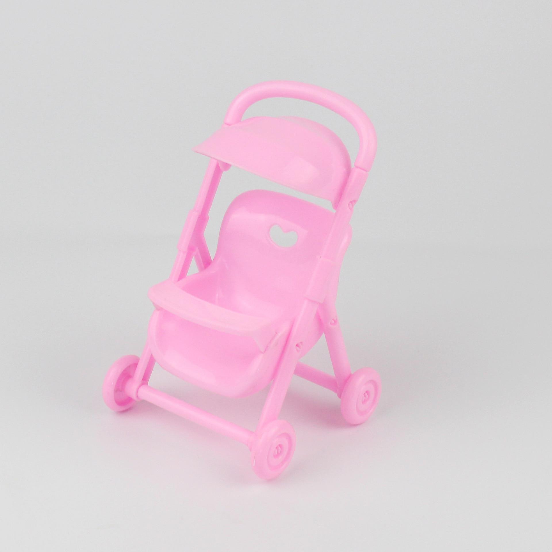 Пластиковая игрушечная коляска для куклы Барби pink Global Toy