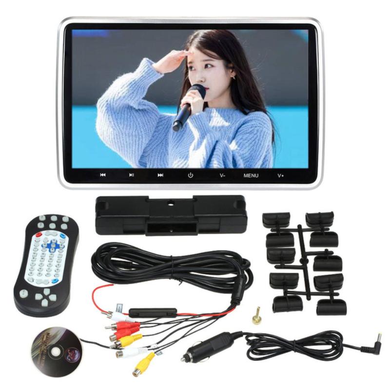 10,1-дюймовый монитор в подголовнике автомобиля, DVD-видеоплеер 1 pcs gray zhishangyoupin