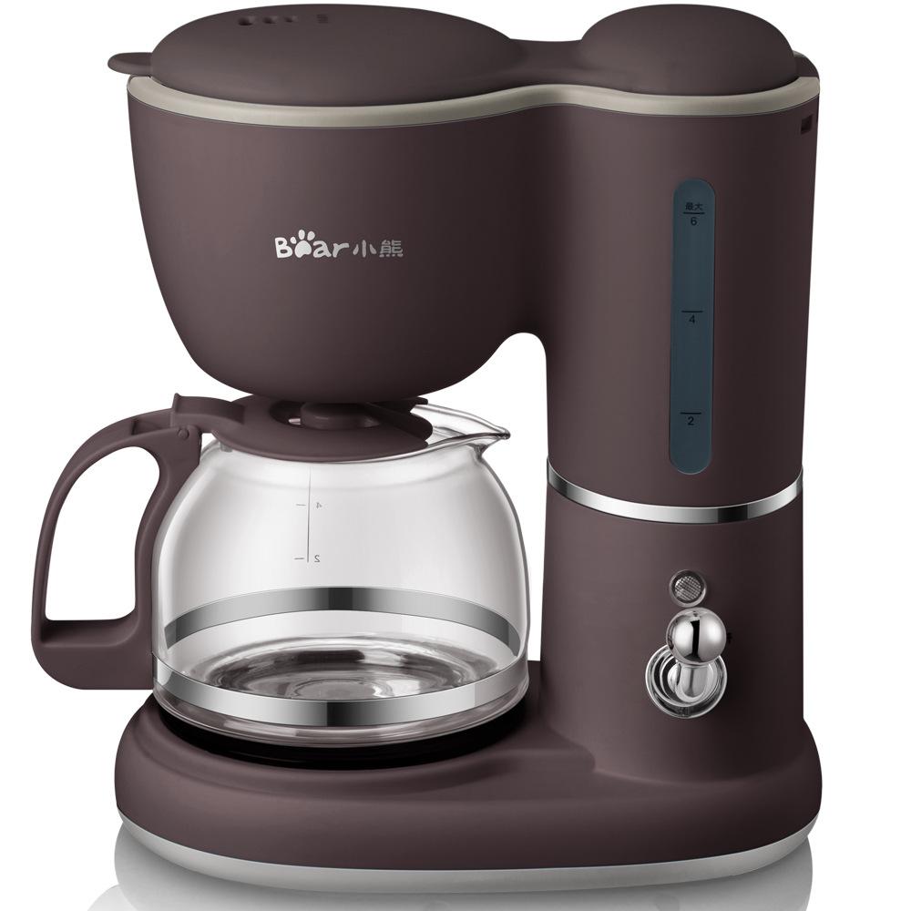 Кофемашина Bear KFJ-A06Q1, капельный бытовой маленький многофункциональный мини-стеклянный чайник KFJ-A06Q1 коричневый Refreshing Home
