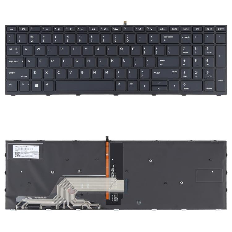 Для HP Probook 450 G5 455 G5 470 G5 650 G4 650 G5 клавиатура американской версии с подсветкой (черный) чёрный Sunsky-Spare Parts