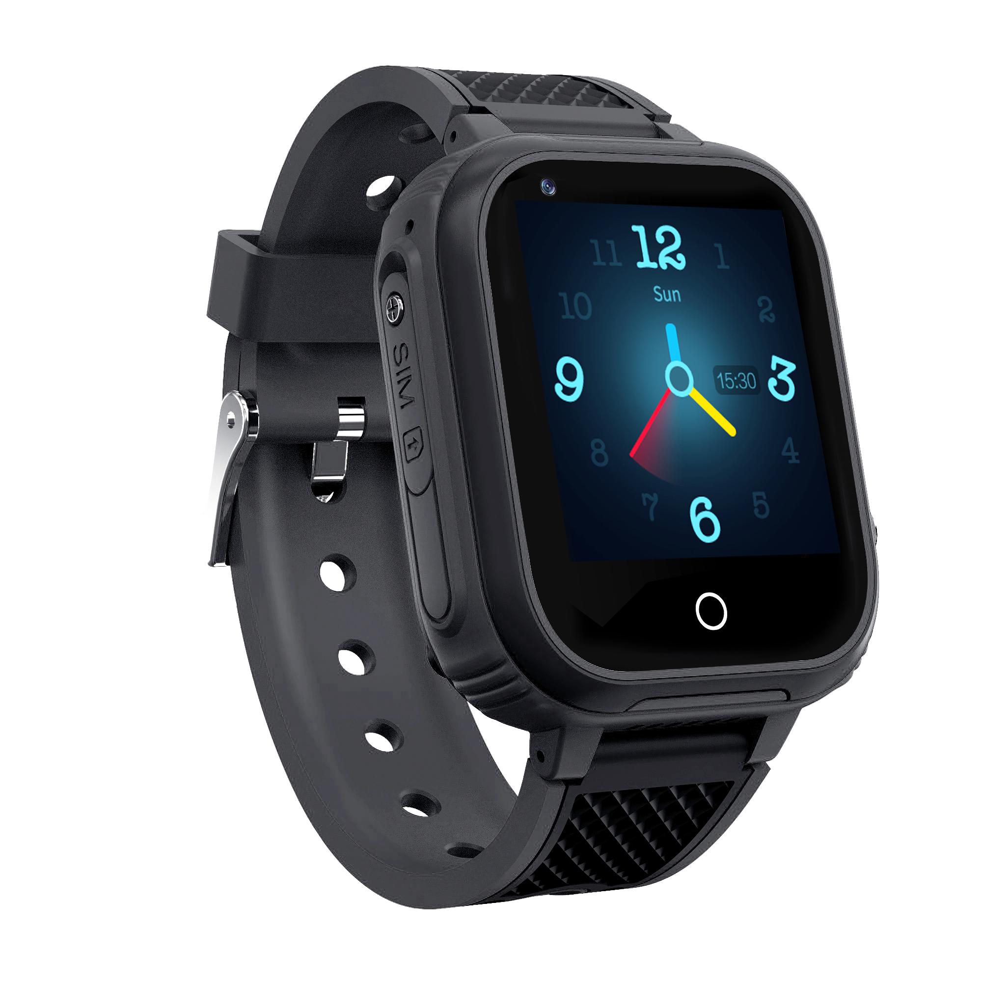 Aishi Lt21 4g Детские Смарт-часы GPS-трекер Wi-Fi Видеозвонок Sos Водонепроницаемая камера Детский телефон Детские умные часы Монитор Голосовой чат LT21 чёрный Essager
