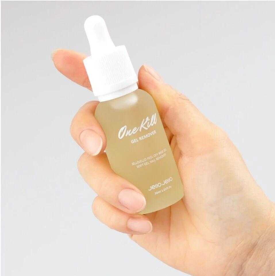 Jello Jello Peel-Off Base One Kill Remover 30 мл 1,01 унции гель-лак для ногтей, K-Beauty, образец beige