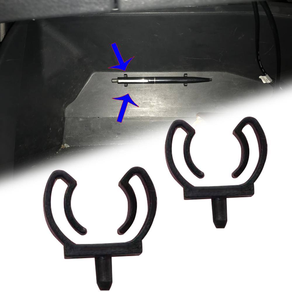 2X Автомобильный органайзер для перчаточного ящика с замком и держателем для карандашей для Mercedes-Benz Sprinter A/B/C/E/S Class GLC GLK CLA AMG GLB GLE A0009944948 gray Car Manclip