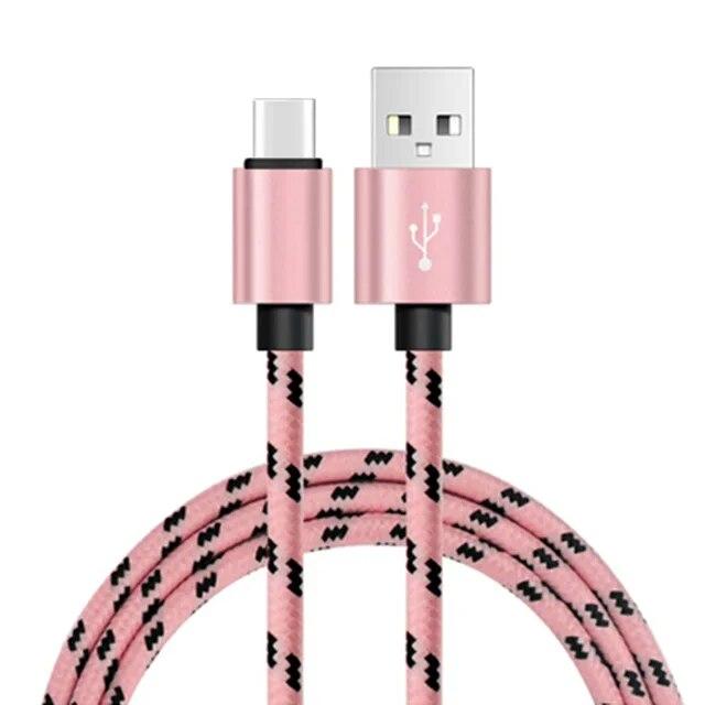 Быстрый USB-кабель типа C Кабель для быстрой зарядки Кабель для передачи данных Зарядное устройство USB-кабель c для Huawei Samsung S22 S20 A52 xiaomi mi 11T redmi note 9s 8t 3m розовый Case-2