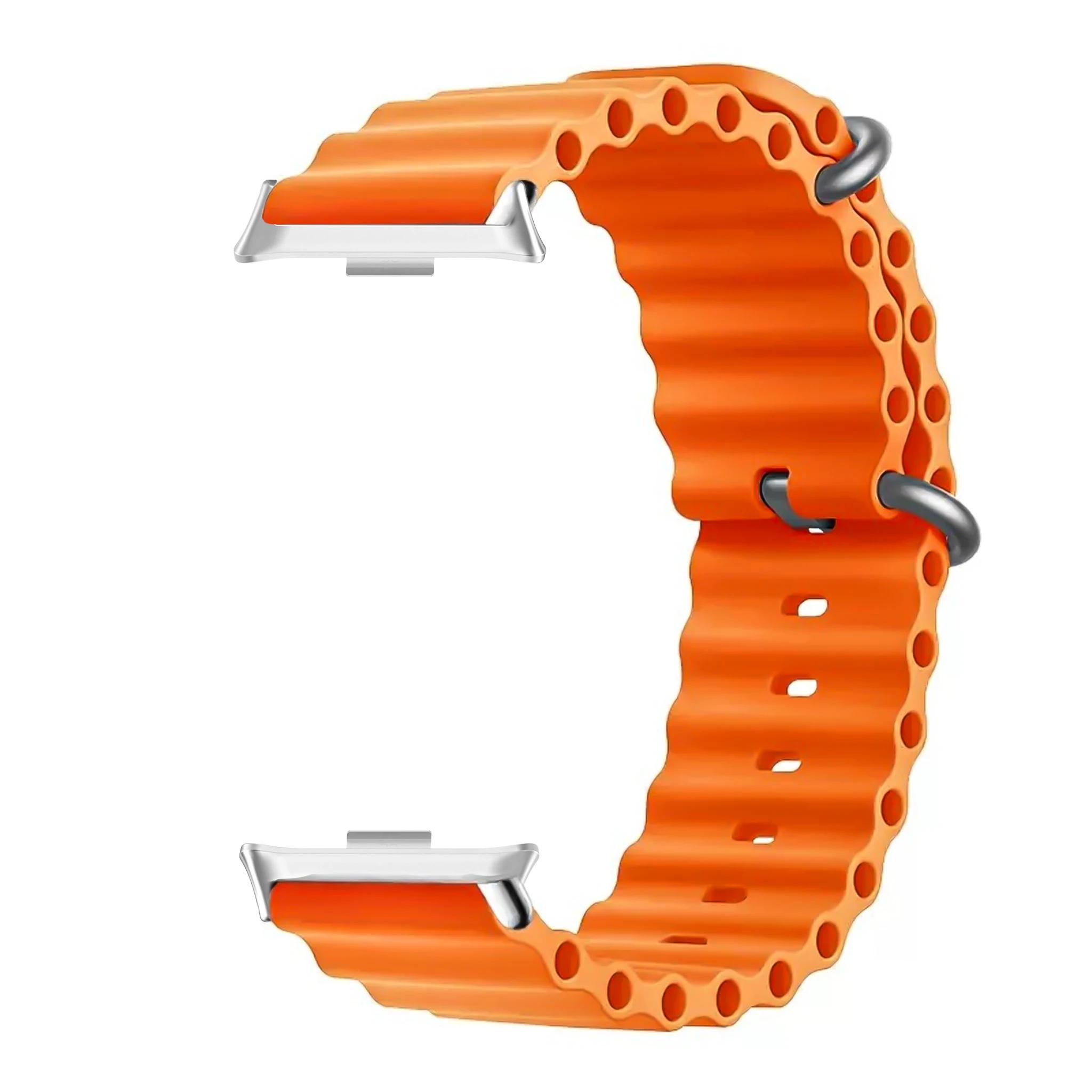 Ocean силиконовый ремешок браслет для Xiaomi Band Pro 8 Pro/Redmi Watch 5 4 Band Smartwatch браслеты спортивные ремешки аксессуары Correa Belt watch strap оранжевый PINSENDA