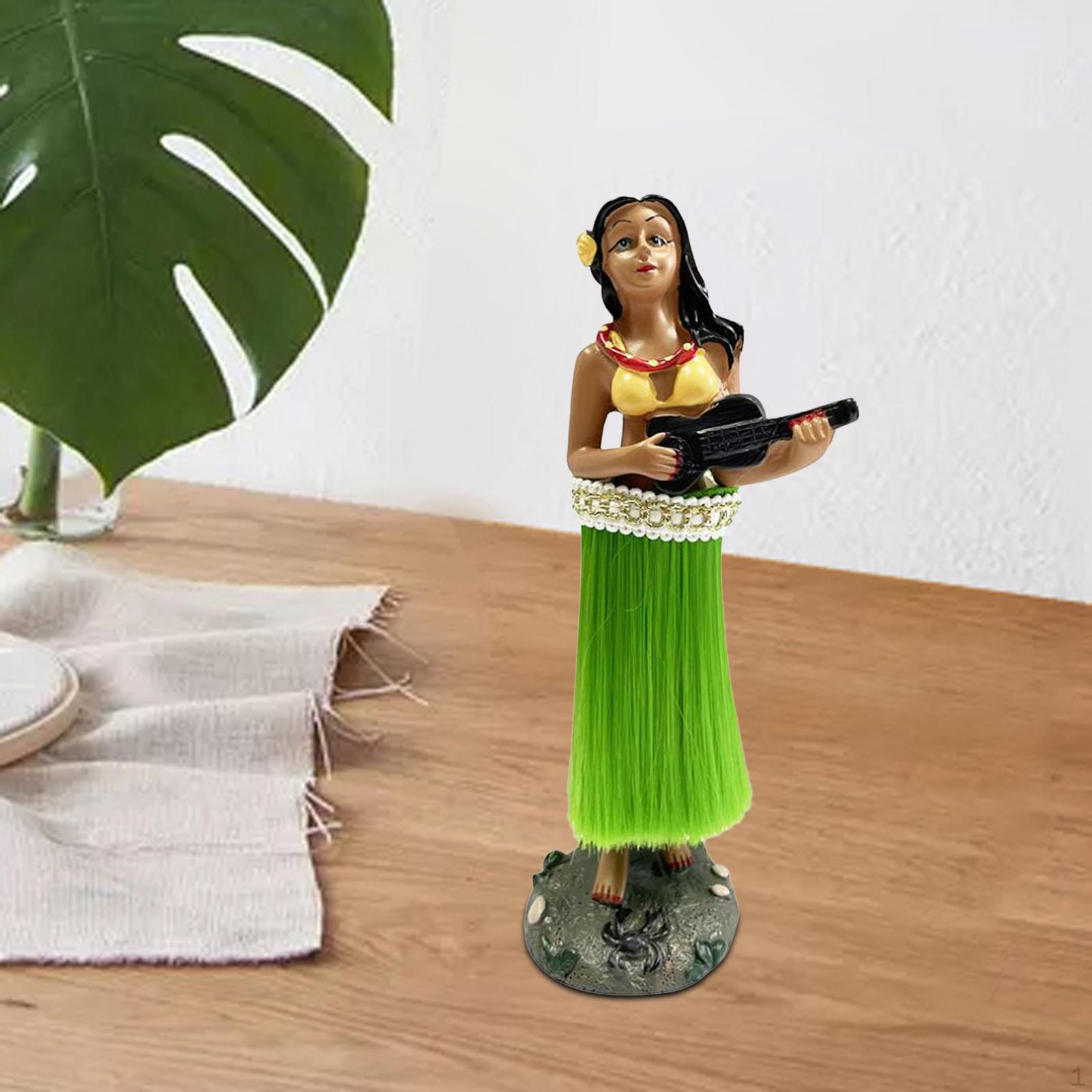 Кукла-болванчик для приборной панели Hawaiian Girl размером 6 дюймов с укулеле в подарок для автомобиля beige Handy Hobbies