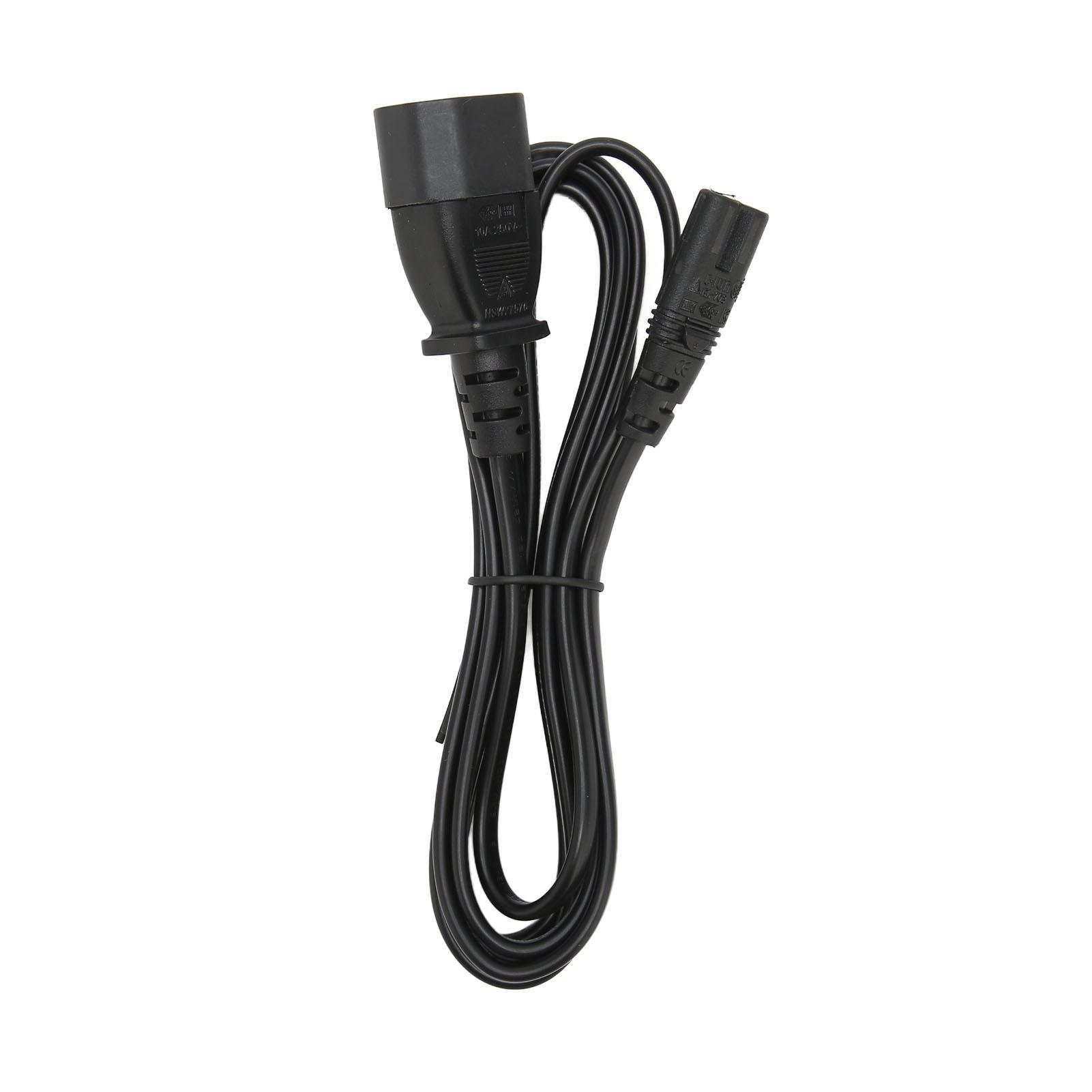 Кабель IEC320 C14 - C7, адаптер питания с разъемами «папа-мама» для ЖК-монитора, принтера, цифровой камеры black Andoer