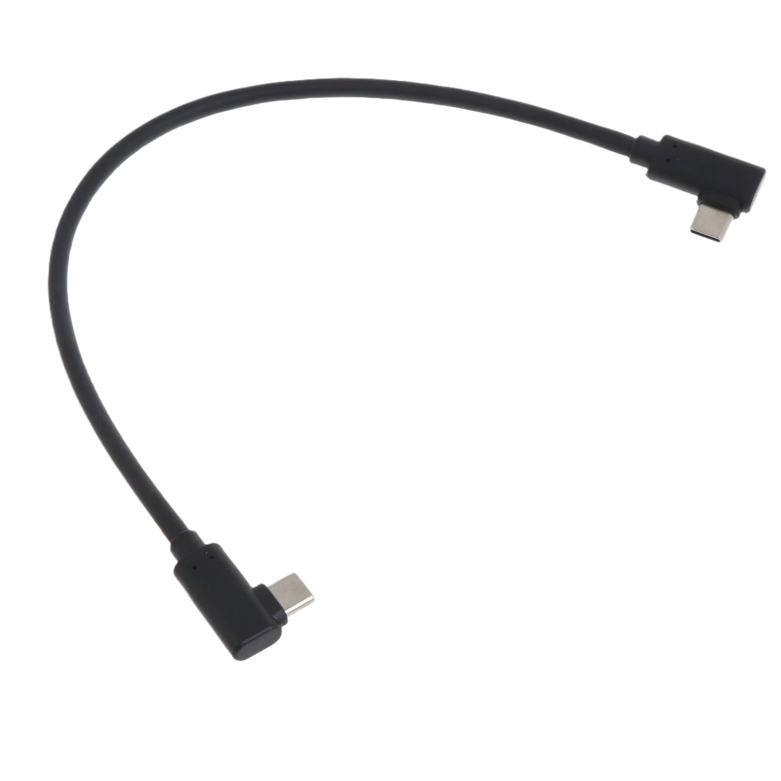 Кабель USB C - USB C, зарядный кабель 60 Вт 10 Гбит/с, быстрая зарядка, двойной угол 90°, кабель Type C - Type C, кабель для передачи данных black Be Free