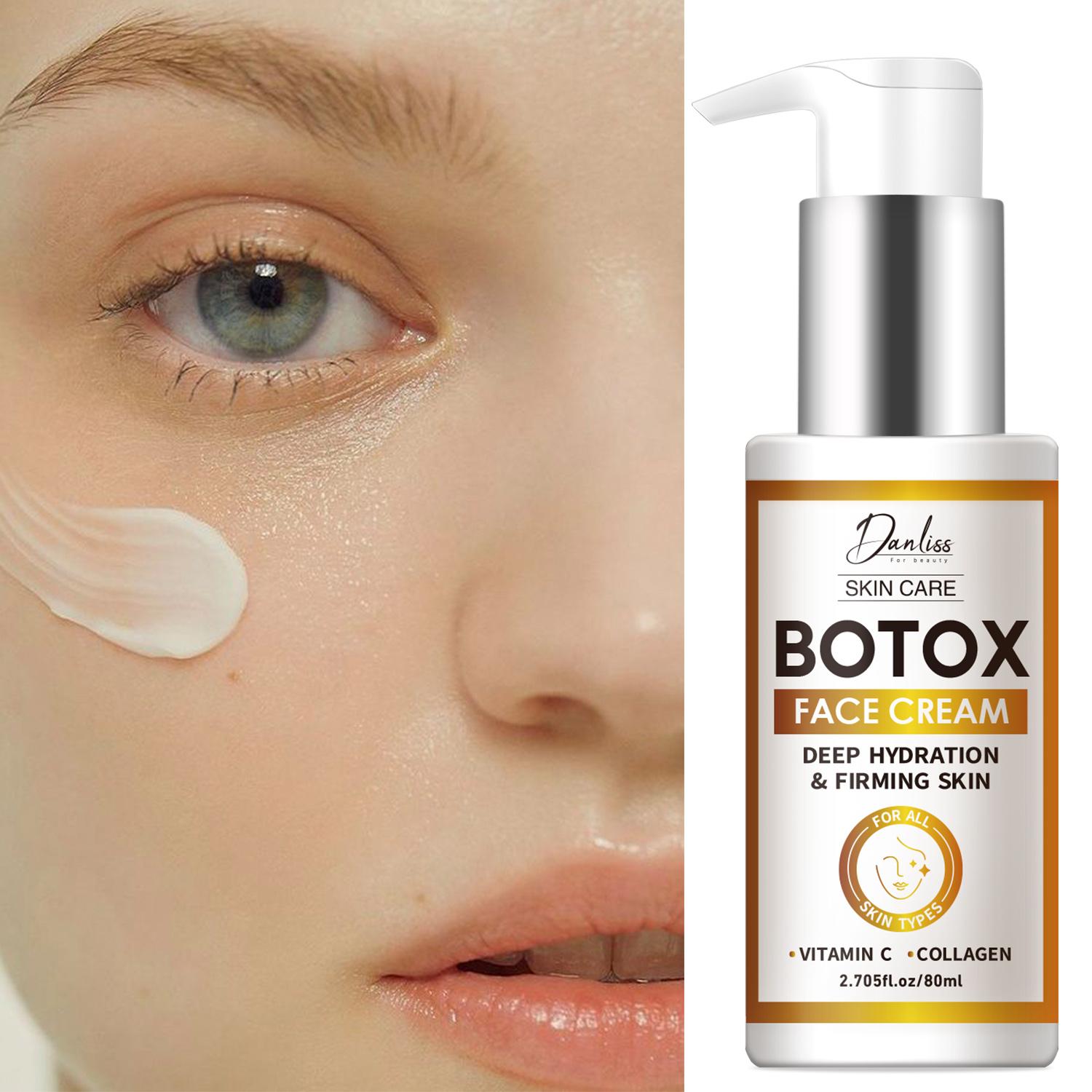 КРЕМ ДЛЯ ЛИЦА BOTOX-С витамином C-Увлажняет и питает кожу-Повышает упругость и эластичность кожи,80 мл beige Lanemay Beauty&Care