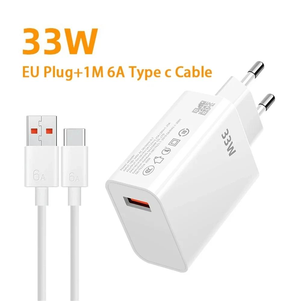 Кабель турбозарядки для Xiaomi 33 Вт, источник быстрой зарядки 6 А, кабель USB C для телефона POCO X5 X3 Pro F3 M3 Redmi Note 9 10 11 12 11s white Case-2