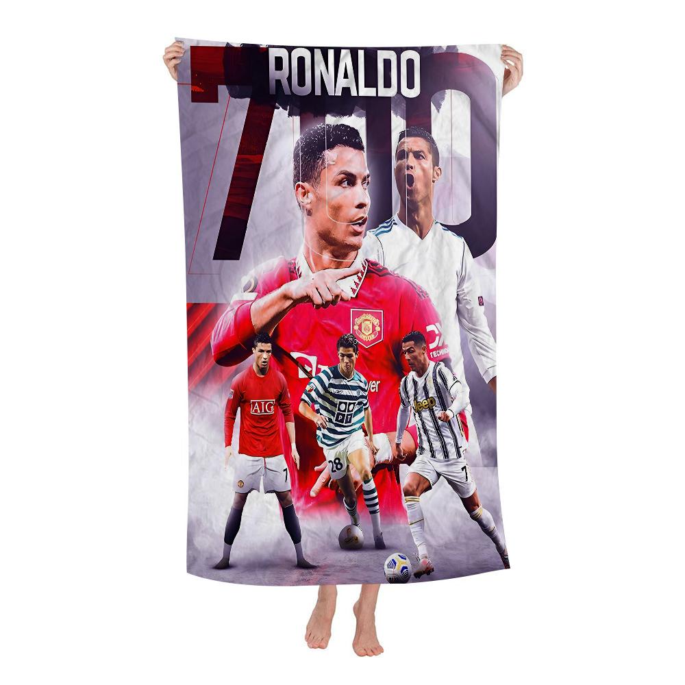 C-Криштиану Р-Роналду CR7 Банное полотенце Микрофибра Мягкое Впитывающее Воздухопроницаемое Для Девочки Детей Декоративное Мультяшное Пляжное полотенце W40*H60(CM) beige Ka Chen Mutong