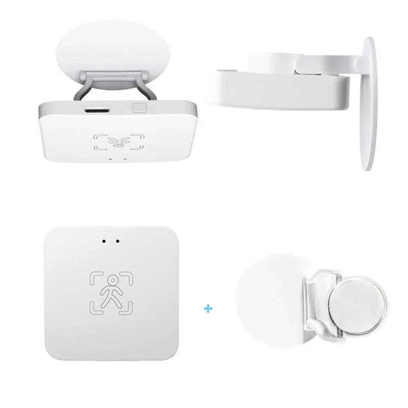 Tuya ZigBee Детектор присутствия человека Smart Life MmWave Радар PIR Датчик движения с датчиком освещенности и расстояния Монитор дыхания white HOME-Auto-001