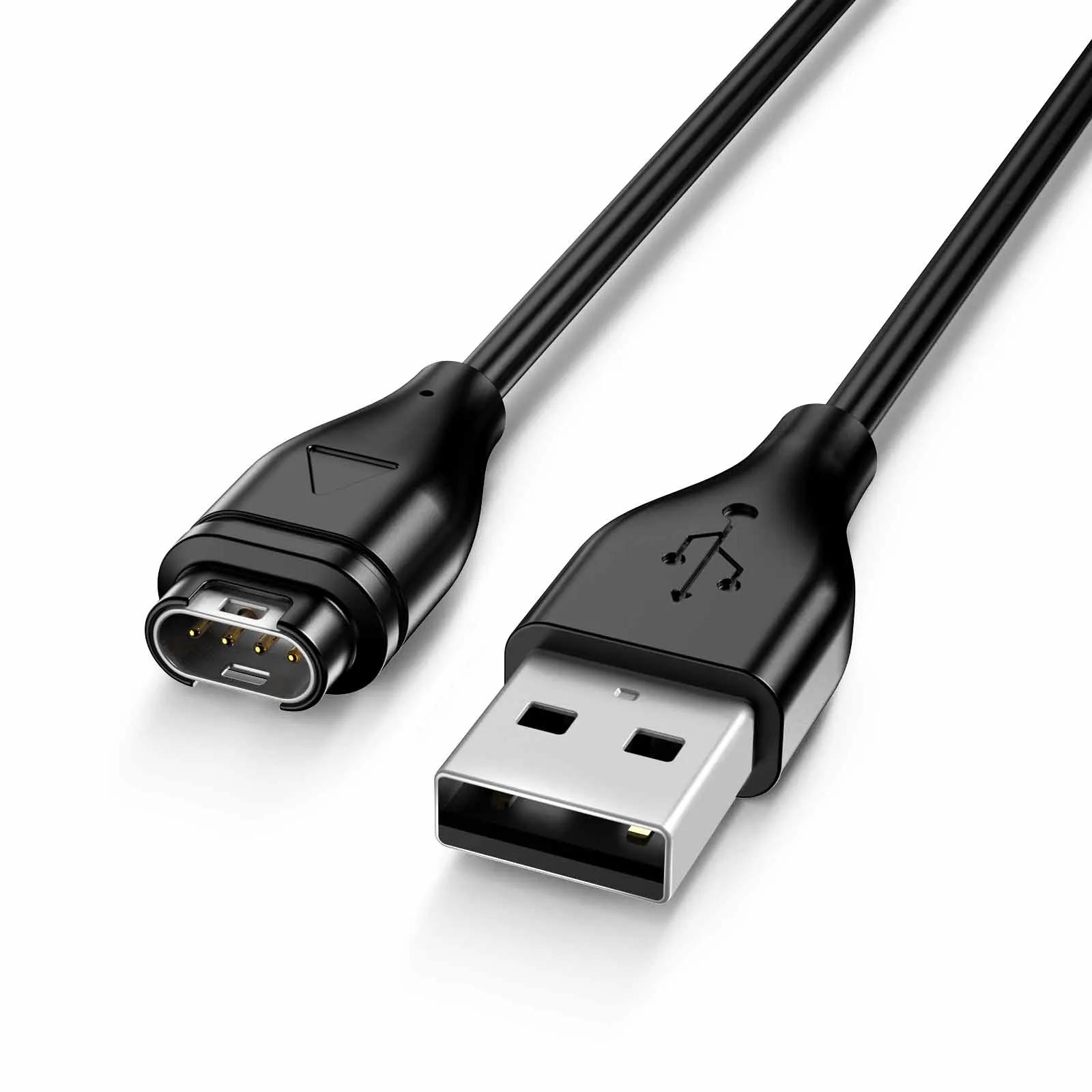 Кабель для зарядки USB 100 см для Garmin Instinct/Venu 2/Vivoactive 4 4S 3/Fenix 6 7/Forerunner 55/Quatix 6/D2 Air/Vivomove 3 Зарядное устройство чёрный case-A1