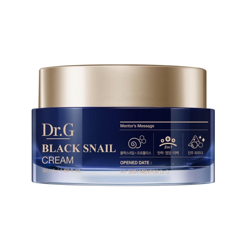 Крем для лица Dr.G Black Snail (50мл) – Крем для повышения эластичности с муцином черной улитки и прополисом, корейский beige