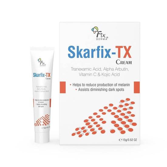 Fixderma 10% Транексамовая кислота + 2% Койевая кислота + 1% Арбутин SKARFIX -TX Крем для лица 15 г (Пакет из 1) white Vedic India