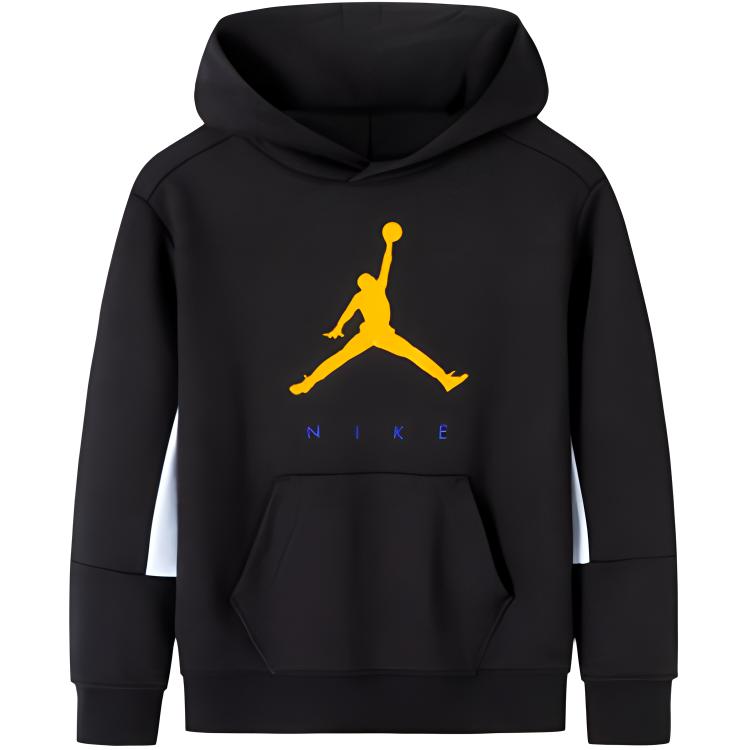 Худи Jordan Вязаное Удобное Простое С длинным рукавом Детские топы Черный JD2132032 S black