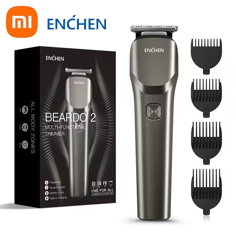 Машинка для стрижки волос Xiaomi ENCHEN Beardo 2 Многофункциональная бритва для тела серый