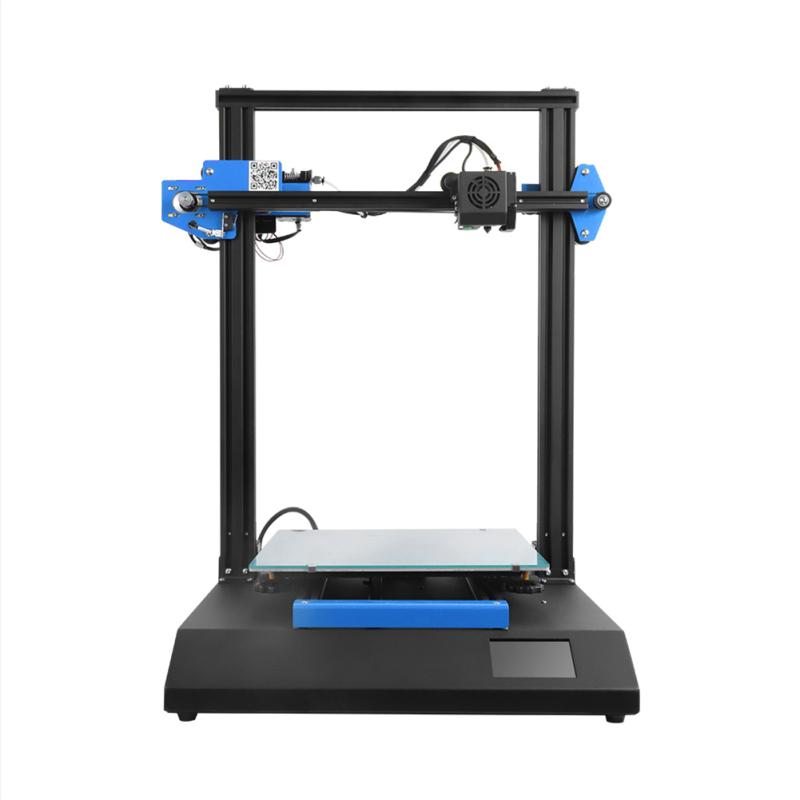 Большой 3D-принтер E55X с двойной осью Z DIY Kit Reprap i3 Max 300*300*400 мм с автоматическим выравниванием станины чёрный lanle