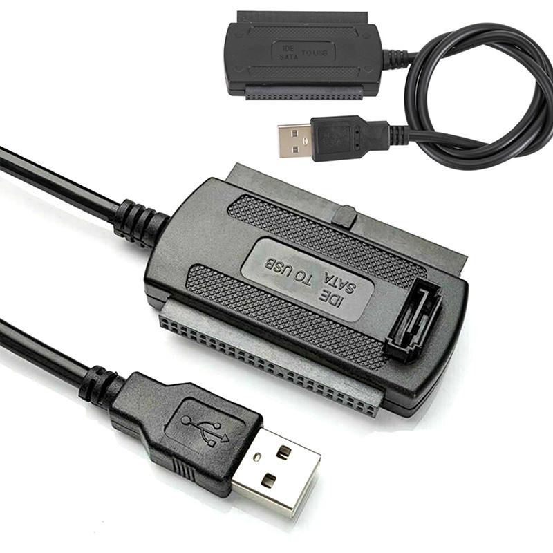 Кабель-переходник USB 2.0 в Ide Sata для жесткого диска 2,5 3,5 дюйма HD чёрный Golden Childhood