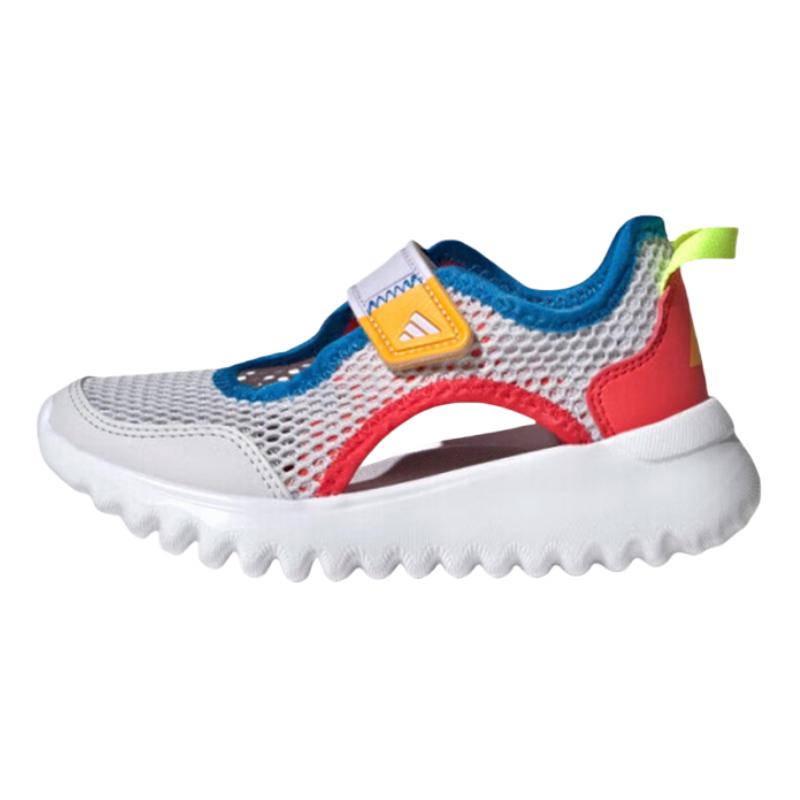 Adidas Summerflex Модные Удобные Нескользящие Прочные Низкие Сандалии Детские Сандалии Серый Красный Синий IH8730 28 white