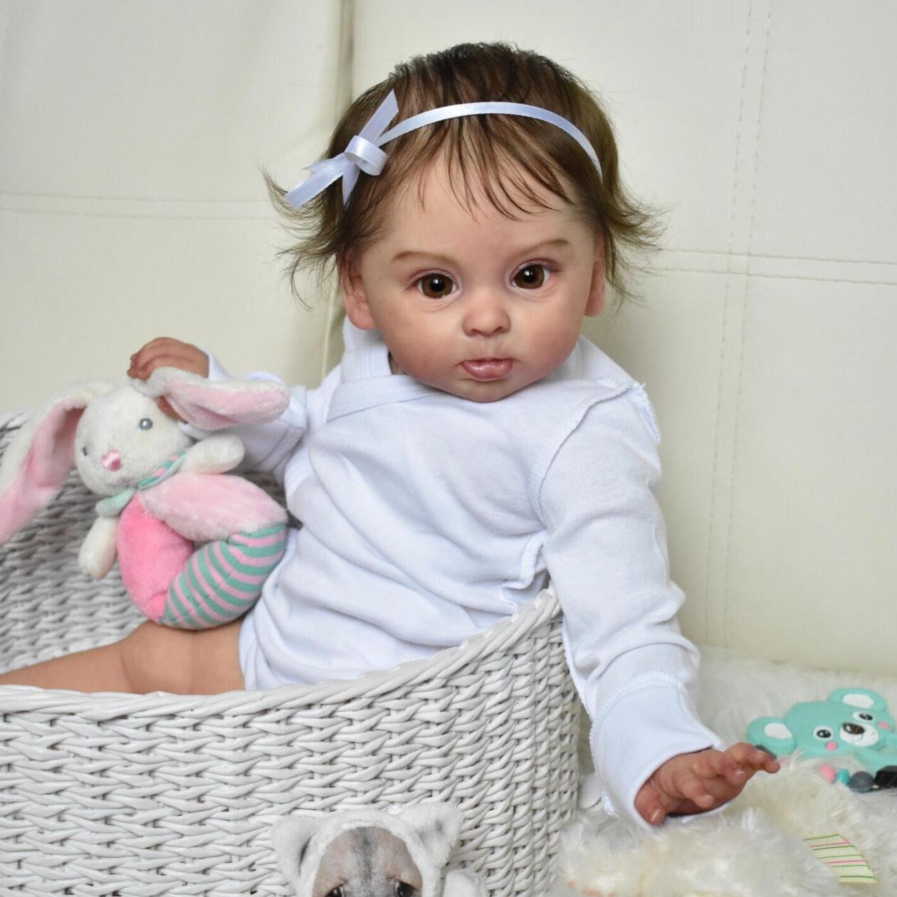 BZDOLL 55 СМ Мягкий Винил Реборн Кукла Игрушка Тканевое Тело 3D Мраморная Текстура Кожи Видимые Вены для Девочки Ребенка Наряжать Играть в Домик Подарок cloth body doll gray BZDOLL Reborn