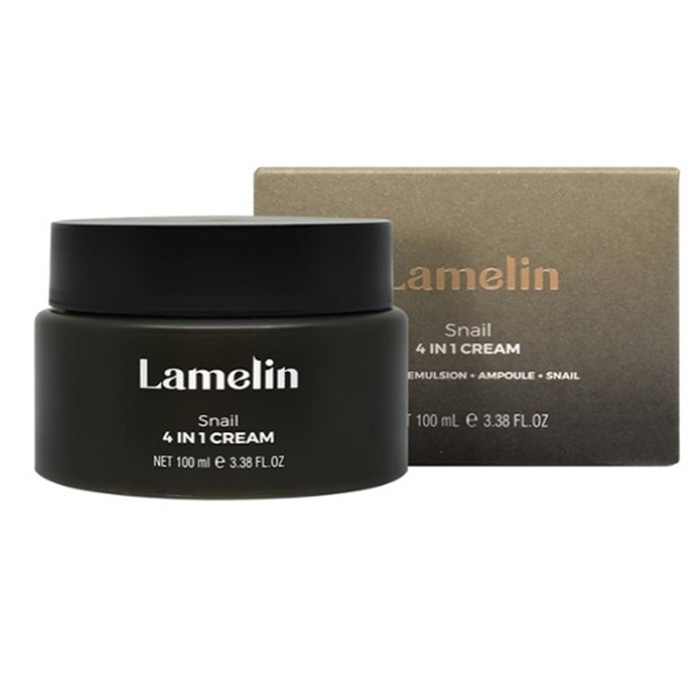 Крем для лица LAMELIN Snail 4-в-1 Крем 100 мл, Увлажняющий крем для увлажнения и комплексного ухода gray PICNIC KOREA