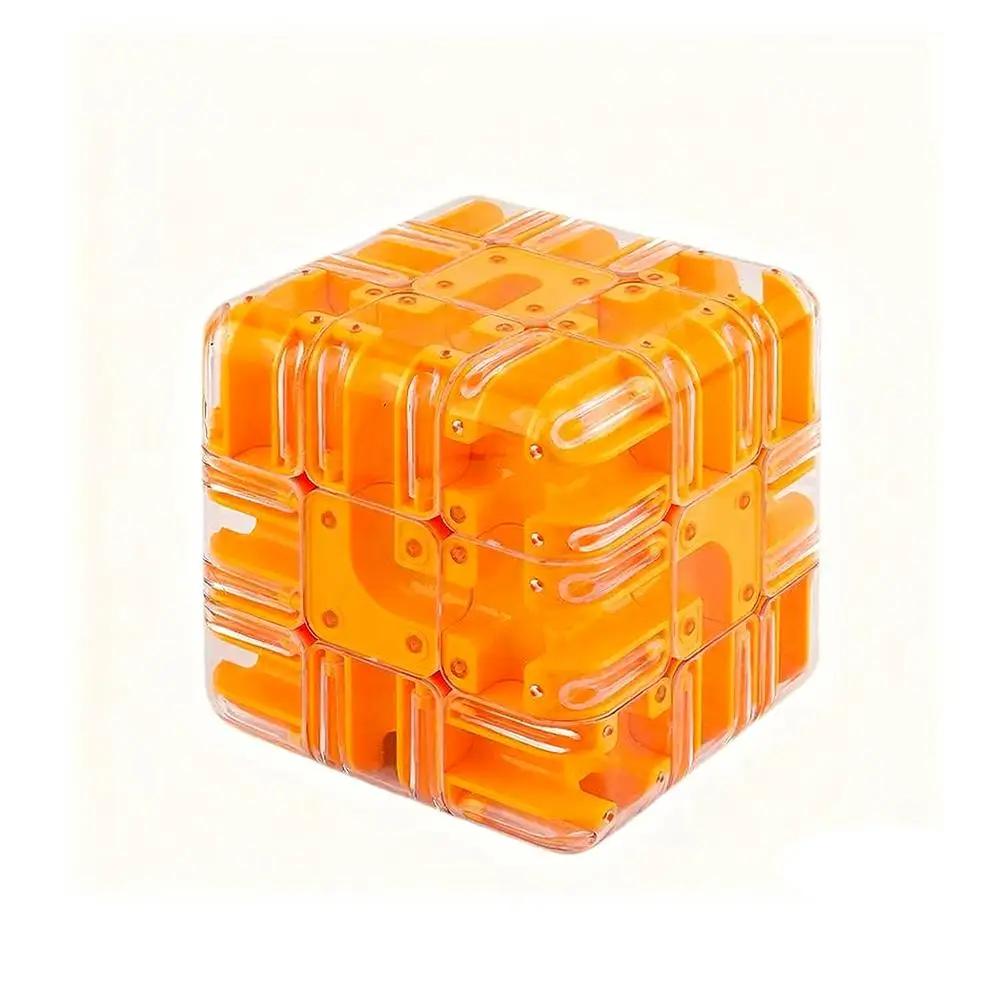 Игрушки Игрушки 3D Лабиринт Волшебный Куб Куб Третьего Порядка Обучение Образование Мышление Логический Куб Головоломка Интеллект Лабиринт F1v1 orange Bai Fen Bai Toys