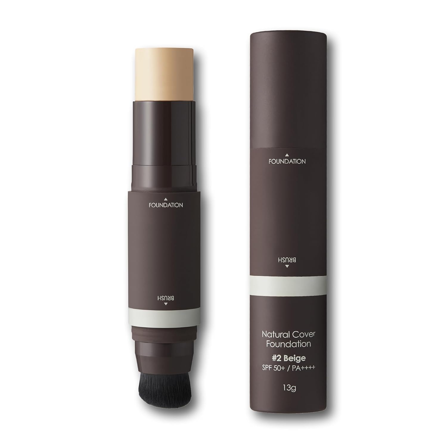 [OBgE] Тональный крем Natural Cover SPF 50+ PA++++ (02 Бежевый) 13g black