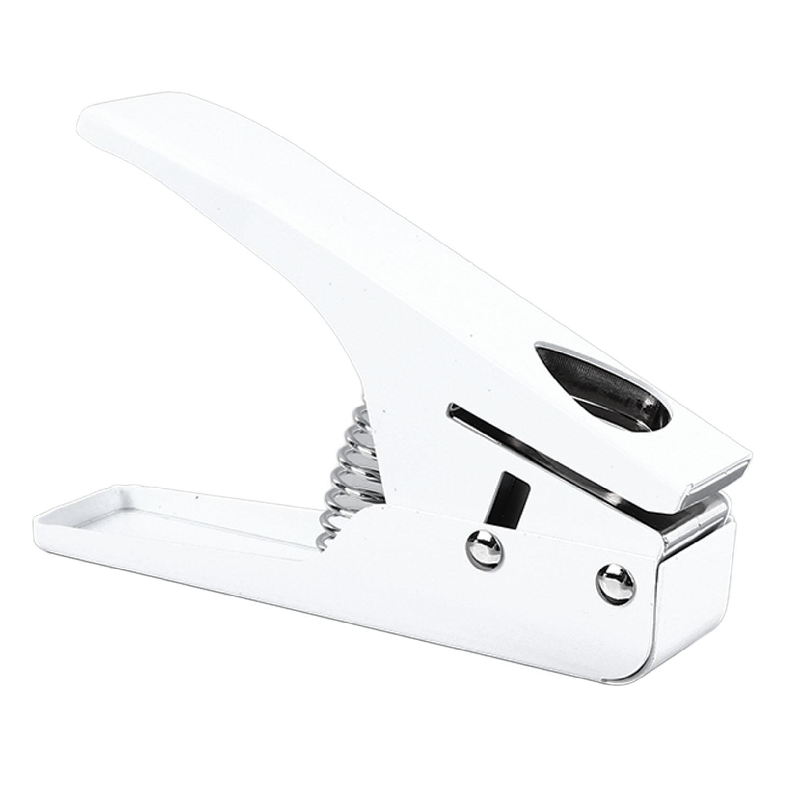 Guitar Pick Hole Puncher Size Adjustable Multifunctional Portable Guitar Pick Cutter Maker White white CosyHome
