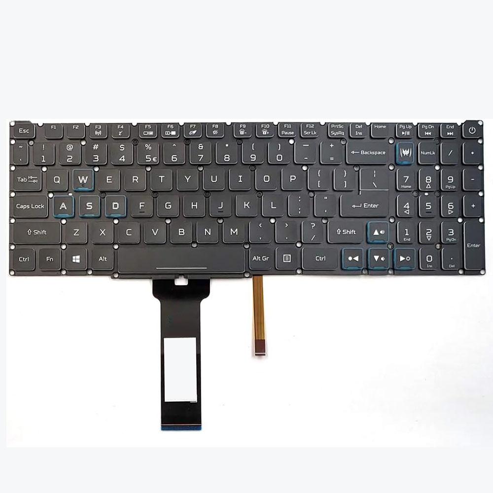 Клавиатура с подсветкой для Acer Predator Helios 300 PH315-52 PH315-53 PH317-53 gray loverapple