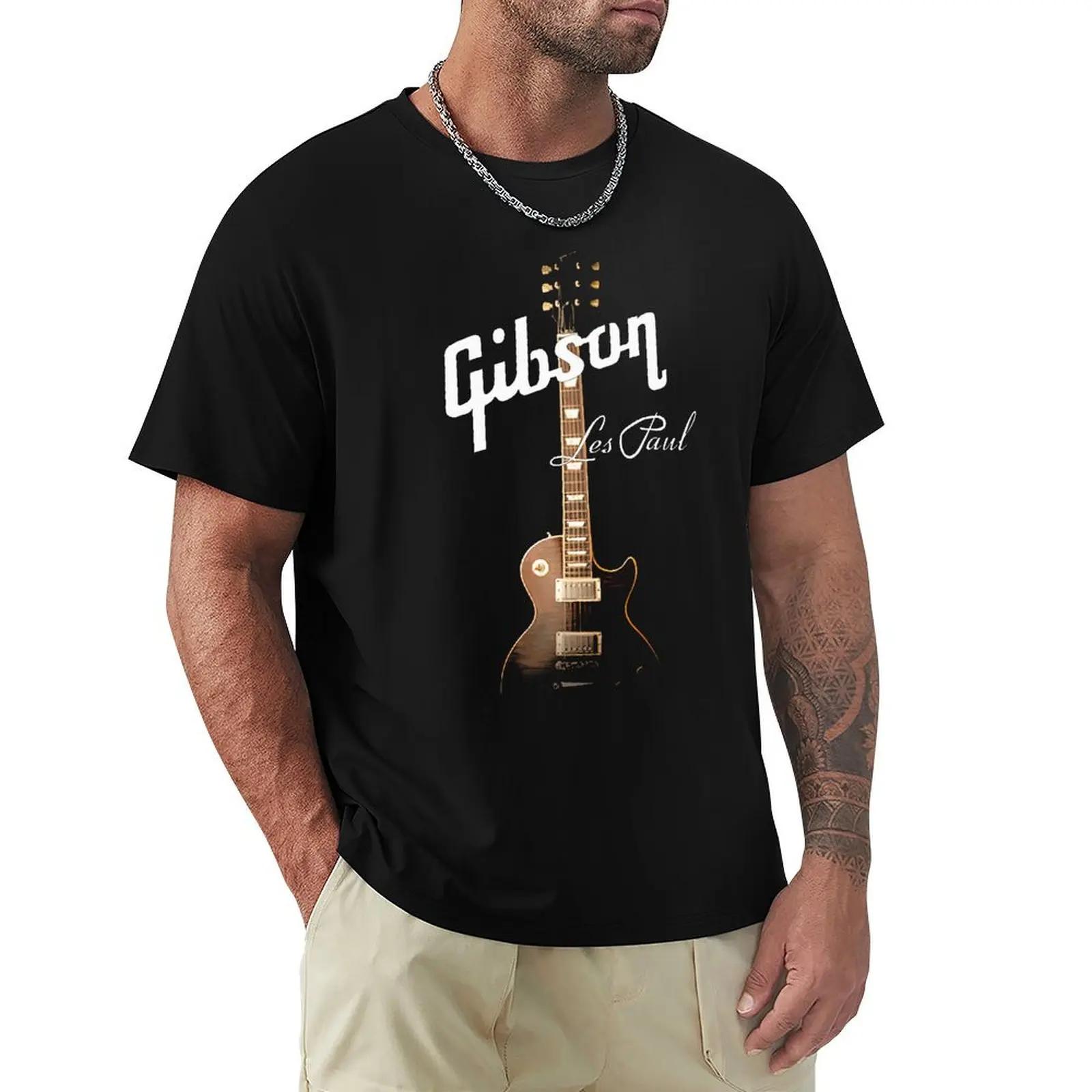 Крутые футболки Gibson Guitar Футболки с графическим принтом Мужские футболки Gibson Футболки любителей музыки в стиле рок-гранж Хипстерские топы Повседневные топы в стиле хип-хоп S бежевый Winter snow