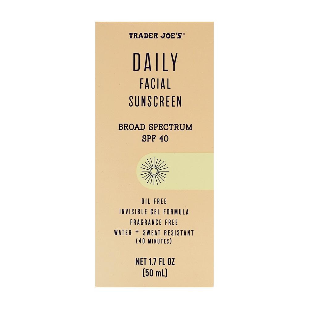 Ежедневный солнцезащитный крем для лица SPF 40, 1,7 жидких унций beige Trader Joe s