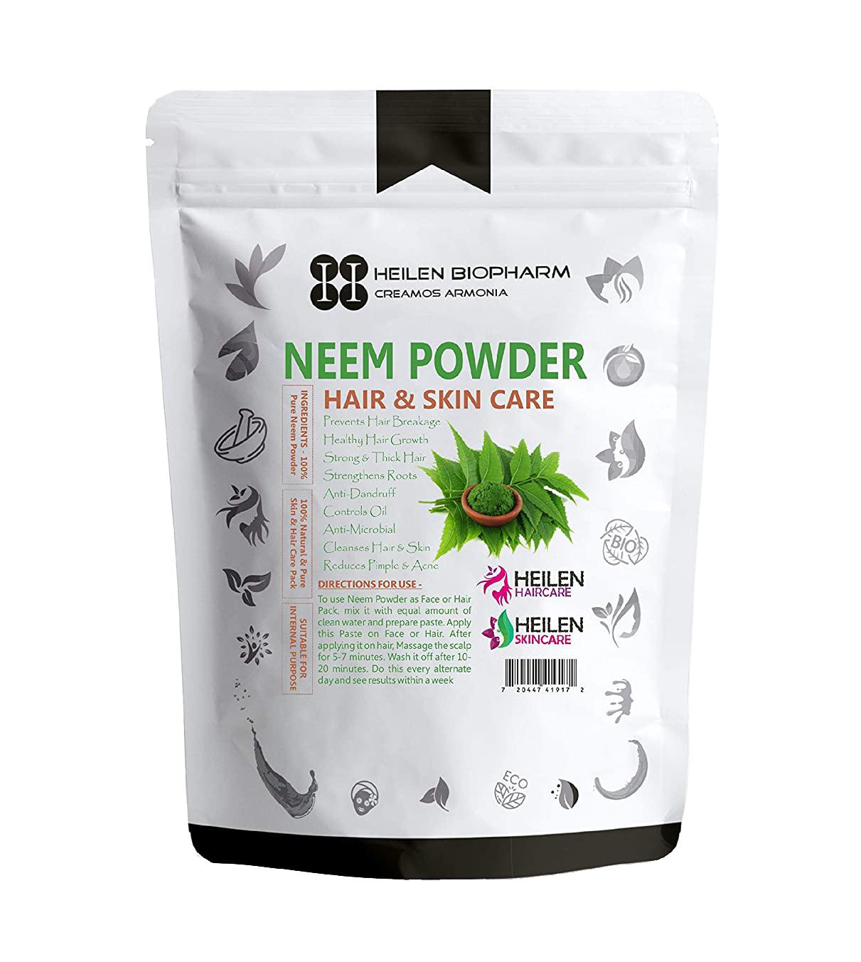 Ним: порошковая маска для волос и кожи (100 г), Neem Powder,  Heilen Biopharm 8.90625 white