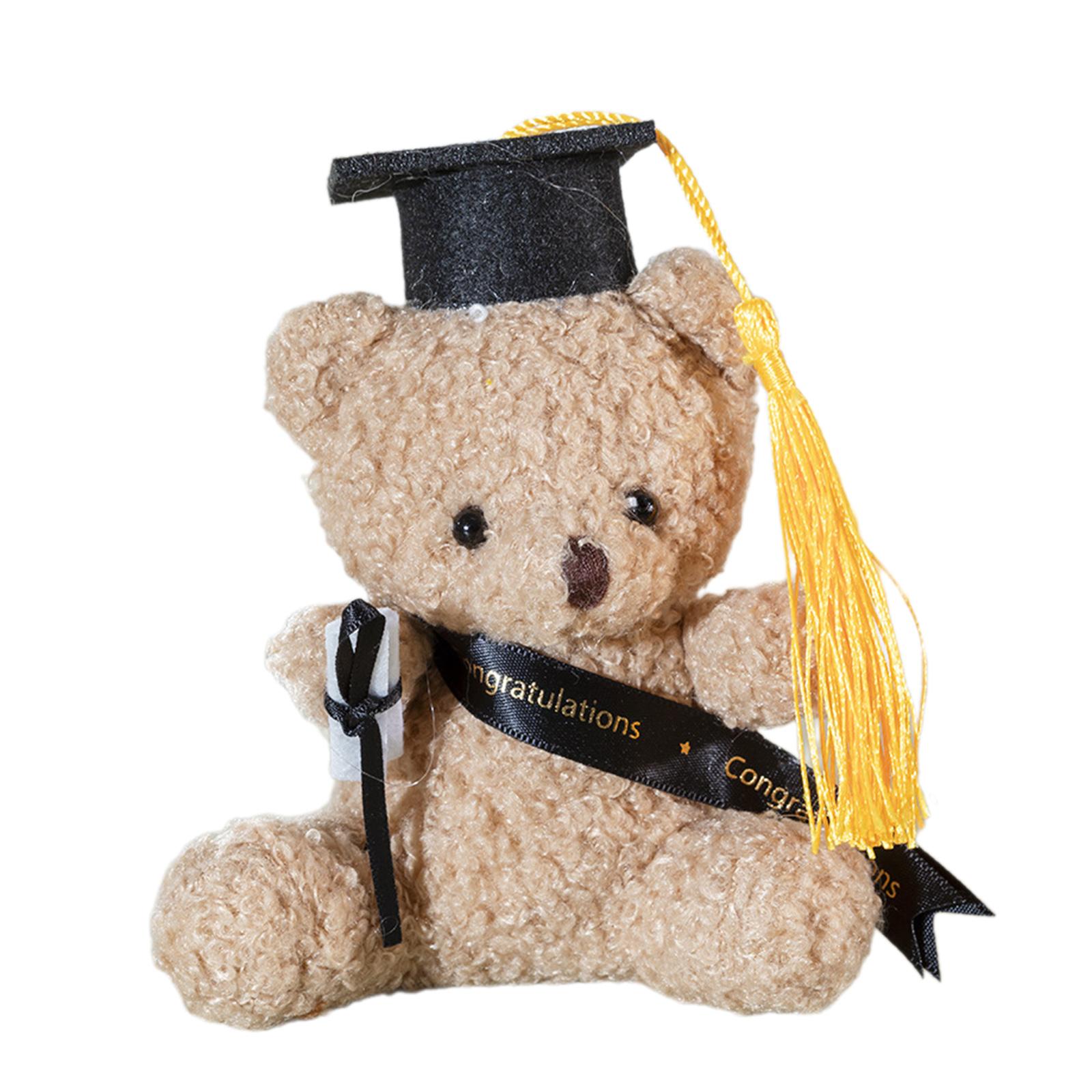 Мягкая игрушка медведь в выпускной шапке GRAD Bachelor Выпускной шапка выпускной памятный подарок выпускной медведь игрушка чёрный Three Body