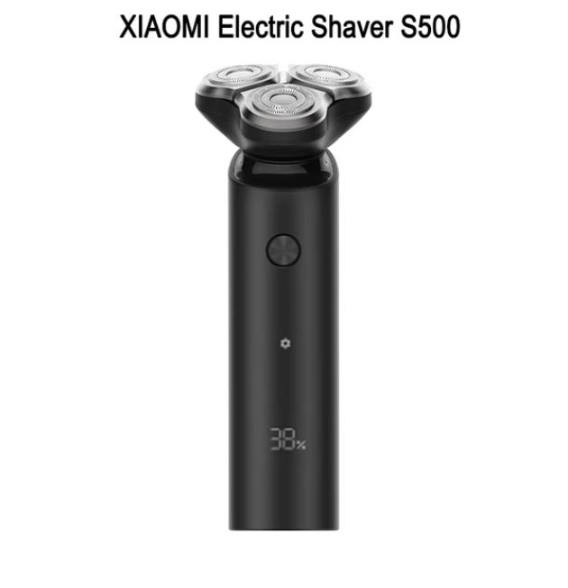 Мужская электробритва XIAOMI MIJIA S500, подходит для бритья бороды/носа/висков, сухое и влажное бритье, плавающая головка black