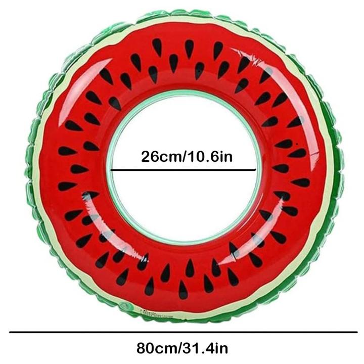 Надувной круг для бассейна с арбузом, кольцо для плавания для детей и взрослых, гигантский поплавок для плавания, надувной матрас, пляжная вечеринка, игрушки для бассейна black sdcvd