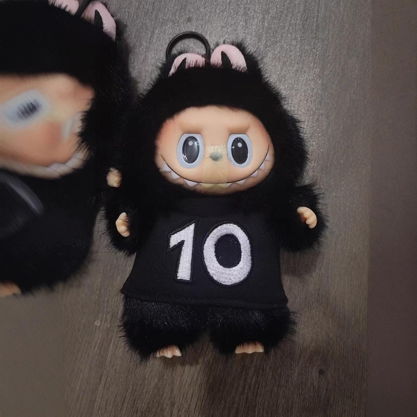 Подвески-плюшевые игрушки LABUBU к 10-летнему юбилею, лимитированная серия для выставки, модные плюшевые игрушки-пузыри gray Plush toy for children