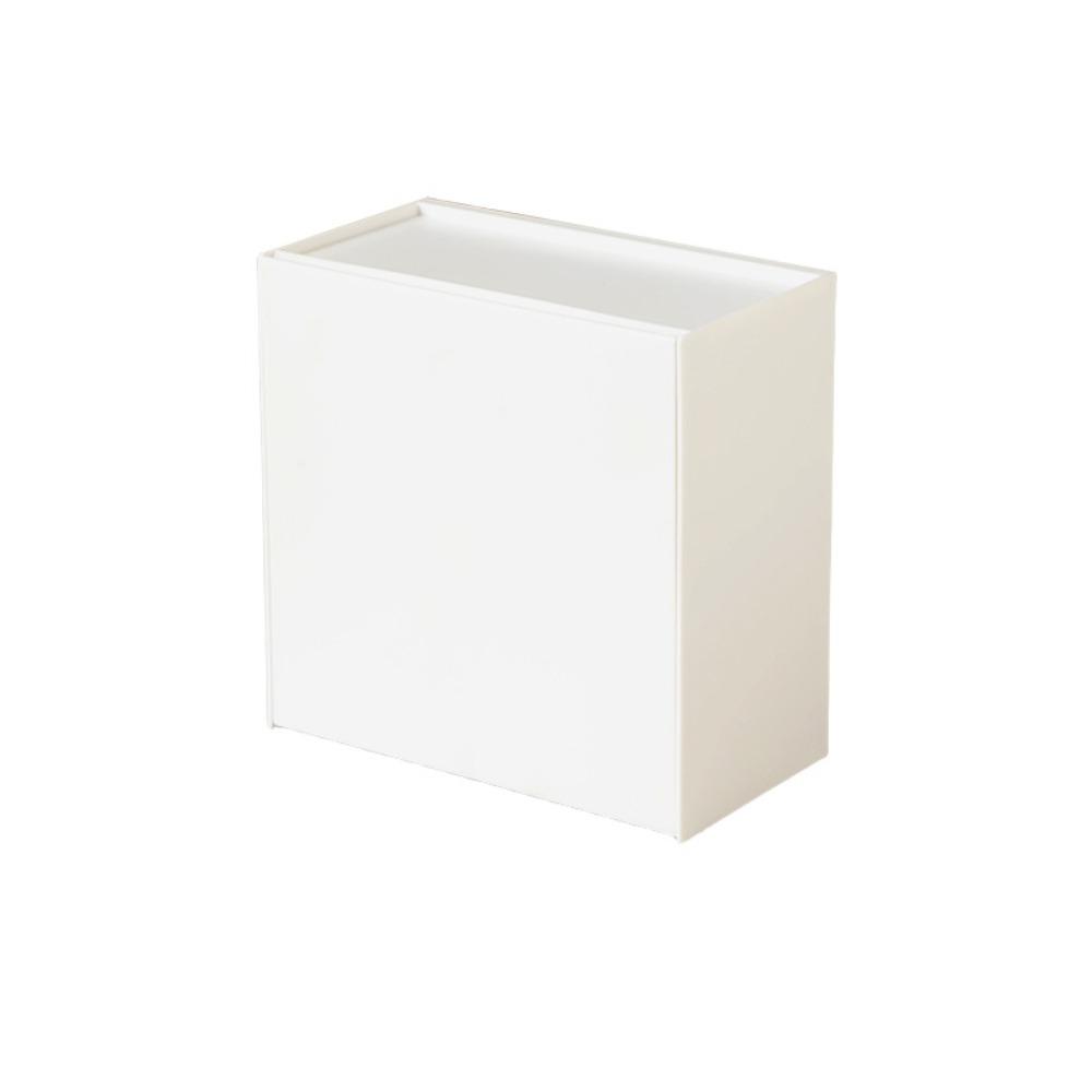 Wall-Mounted Bathroom Storage Box Multifunctional Flip-Up Toilet Paper Organizer Punch-Free Large Capacity Storage Bin белый Rainbow Rain