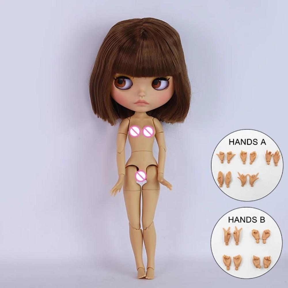 ICY DBS Blyth Кукла BJD шарнирное тело загорелая кожа матовое лицо Комплект куклы 1/6 30см Девочка Подарок Аниме SD One Size black Specials