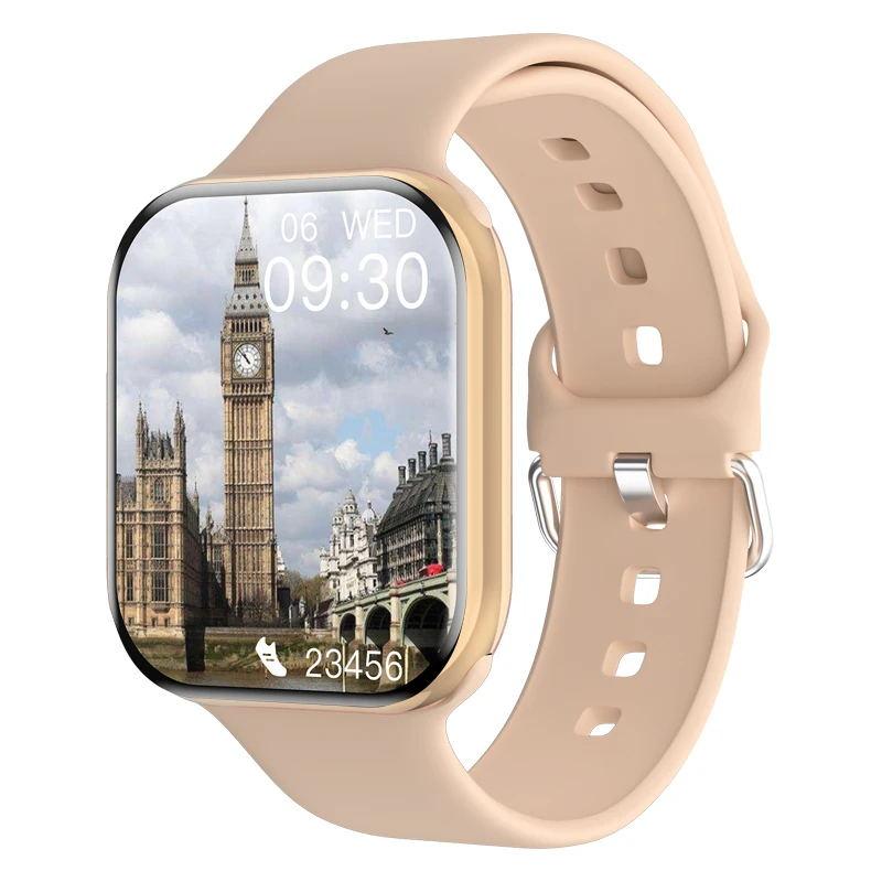 Новые 2025 Оригинальные Для Apple Watch 10 Умные Часы x Мужские Температура Тела Bluetooth Вызов NFC GPS Спорт Женские SmartWatch для Apple золотой Creative Adorn