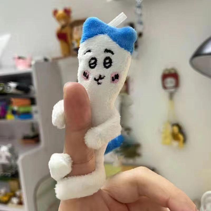 Chiikawas 10Cm Doll Kawaii Hachiware Anime Cute Usagi Cartoon Bag Мобильная плюшевая кукла Школьный портфель Подвесные игрушки Подарки для девочек gray Heat Leaving