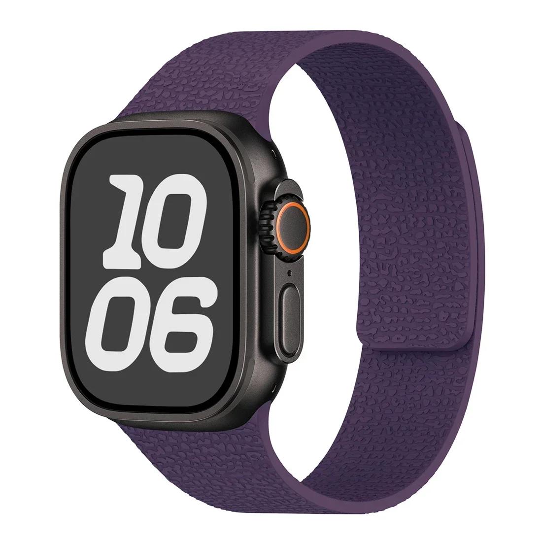 Новый силиконовый магнитный ремешок для Apple Watch ultra2 49мм 45мм 42 40мм 46мм 38/41мм спортивный браслет серии 10 9-8-7-6-5-4-3-SE ремешок 41 40 38-S10-42mm white TONJUSA S