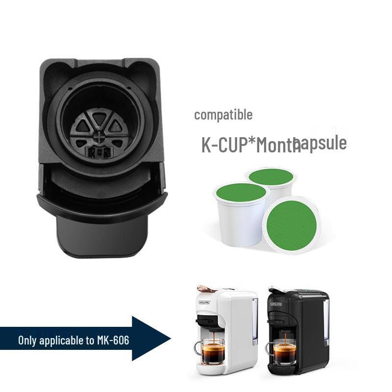 Кофемашина CAFELFFE с капсулами: Совместимая домашняя кофеварка для молотого кофе и нескольких видов капсул black ToolCraft