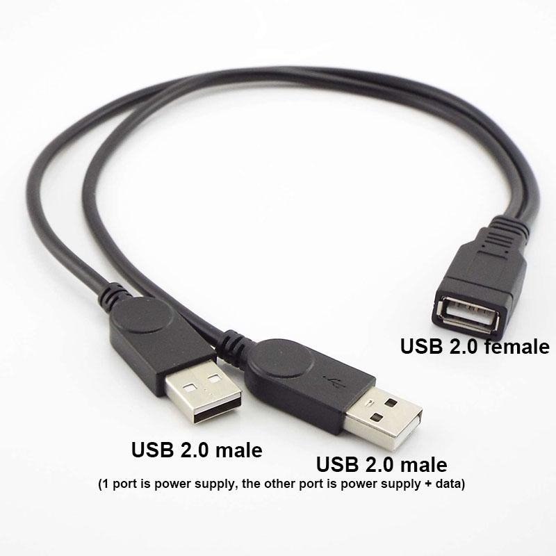 USB 2.0 3.0 A «мама» на двойной USB «папа» 2 двойной USB 2.0 источник питания «папа» «мама» разветвитель удлинительный кабель для зарядки принтеров ПК USB 2.0 female gray XHJ12