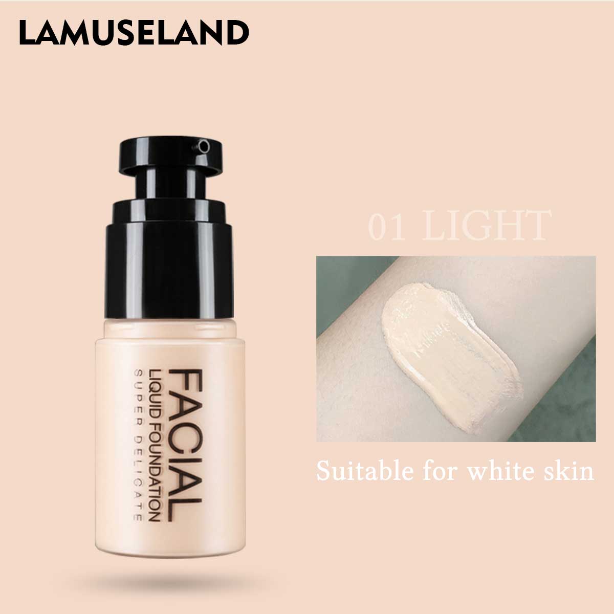 LAMUSELAND 4 цвета бархатная жидкая основа для лица основа для макияжа крем для лица основа black