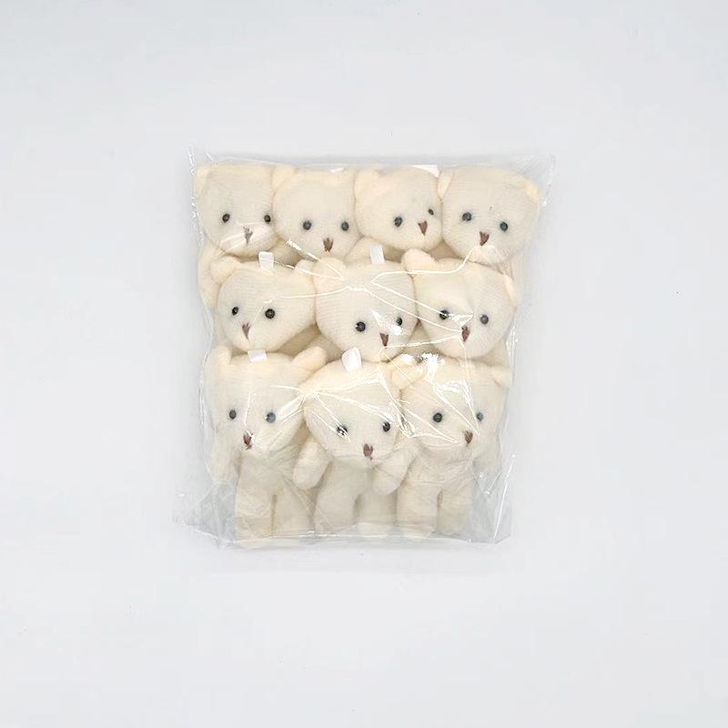 Белый Плюшевый Мишка Брелок Плюшевая Кукла Аксессуар Approximately 11cm white HomeHarmony