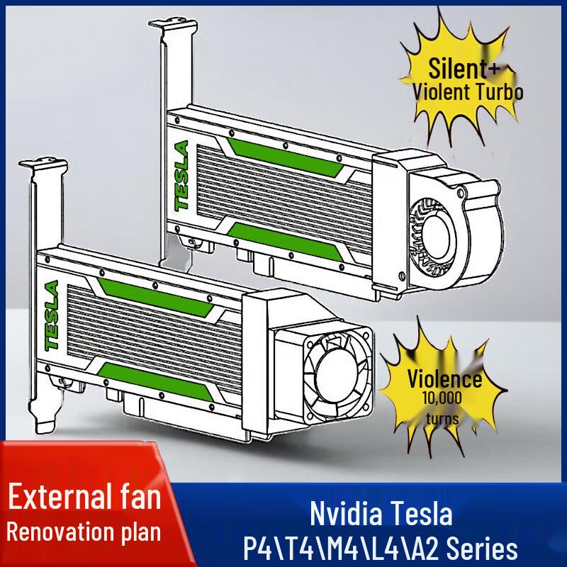 Итерационное пространство Вентилятор-кулер для GPU NVIDIA Tesla CN-вилка (адаптер в комплекте) gray JDST online