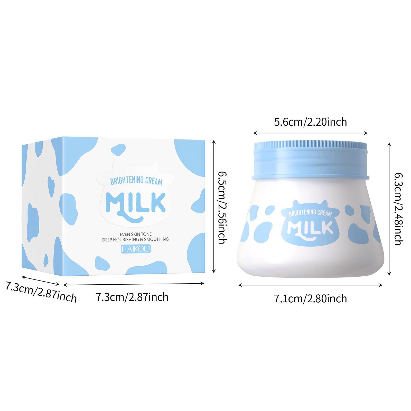 LAIKOU Milk Cream Крем для лица 55 г Увлажняющий продукт для ухода за кожей лица 55g white RoRo-Beautiful