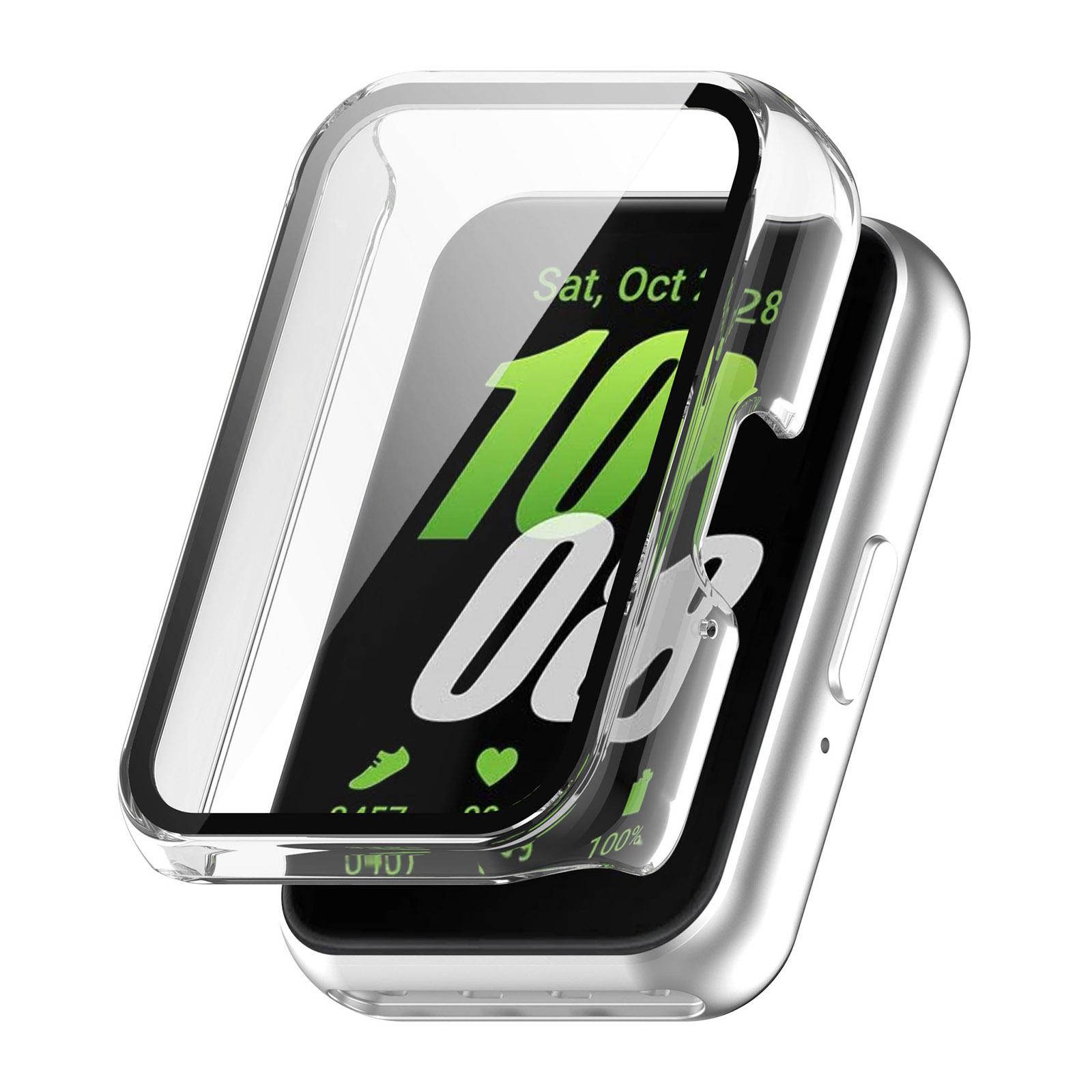 Защитная пленка для Samsung Galaxy Fit 3 Чехол Жесткий ПК Бампер Оболочка Умные часы Всесторонне Защитные Galaxy Fit3 Аксессуары for Galaxy fit 3 прозрачный Build My Home